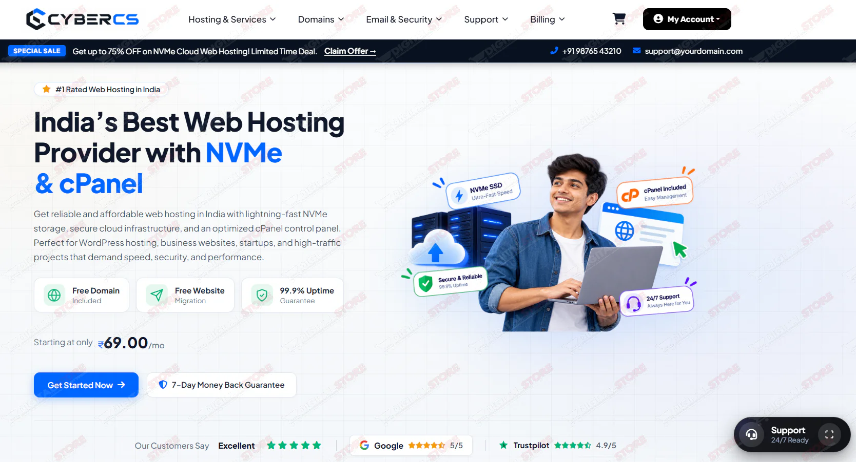 CyberCS – Premium WHMCS Hosting Theme