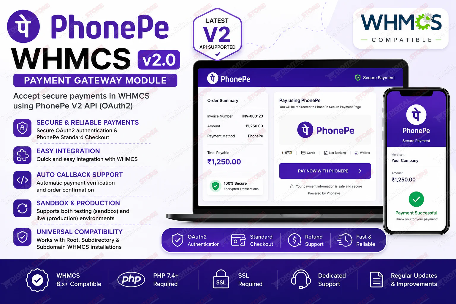 PhonePe WHMCS v2.0 Module